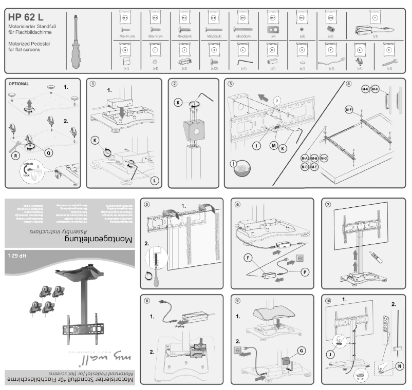 Page 1 de la notice Manuel utilisateur My Wall HP 62 L