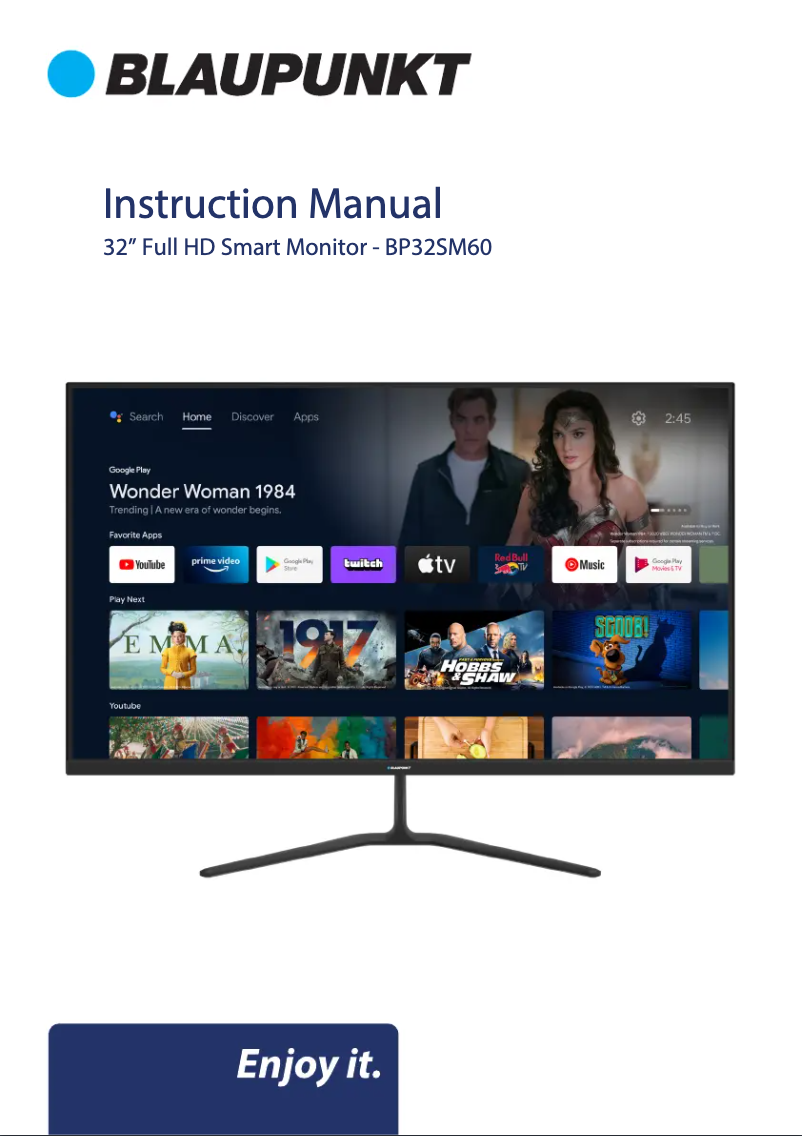 Página 1 del manual Manual de usuario Blaupunkt BP32SM60