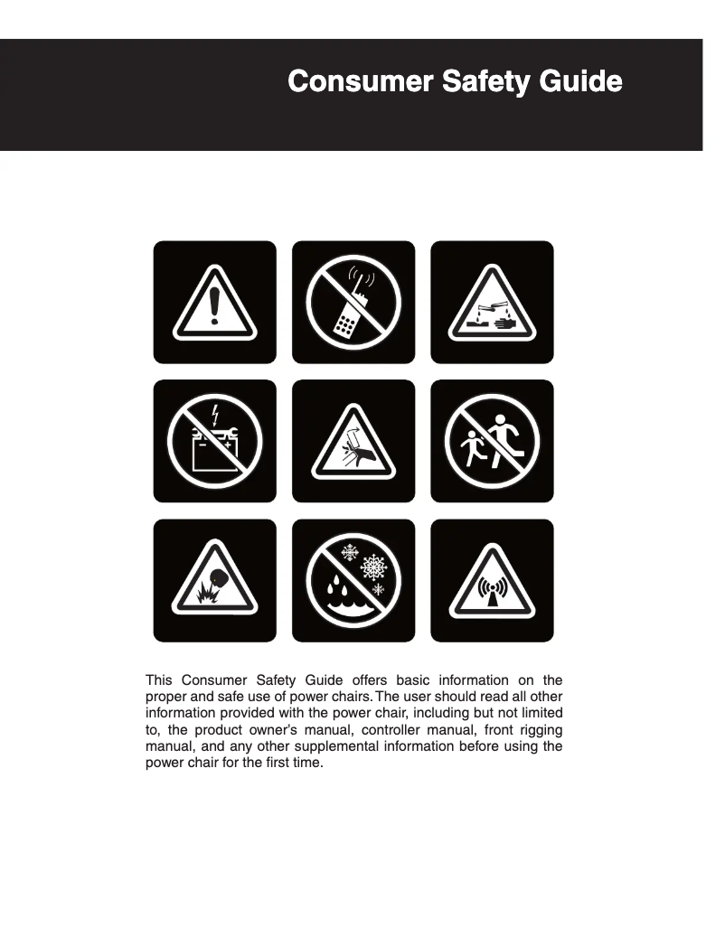 Page 1 de la notice Manuel utilisateur Pride Jazzy 1450