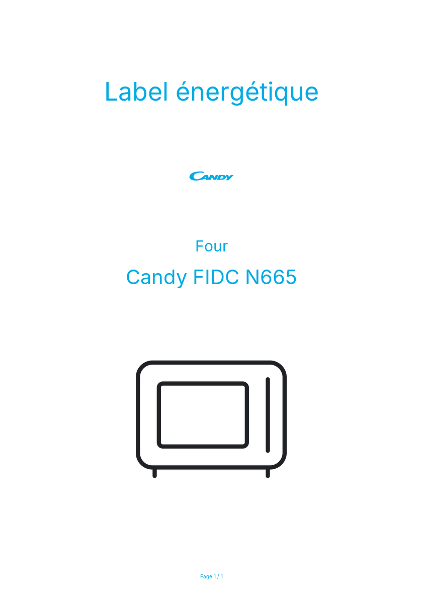 Image de la première page du manuel de l'appareil FIDC N665