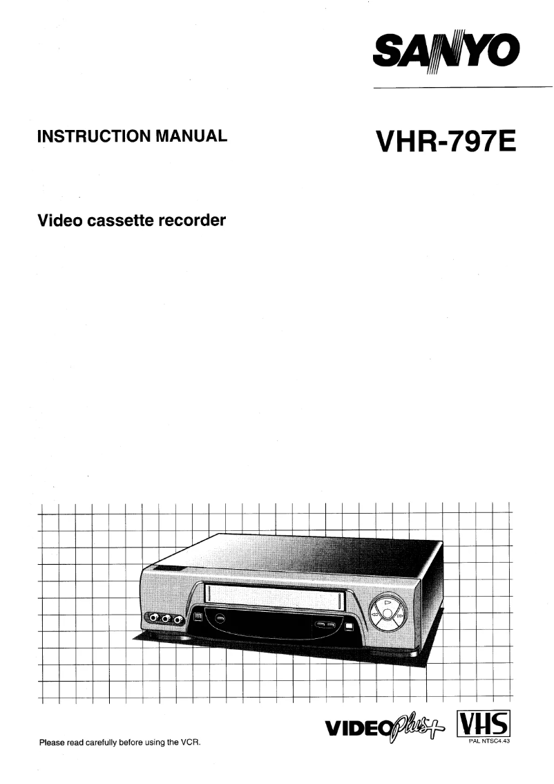 Image de la première page du manuel de l'appareil VHR-797EV