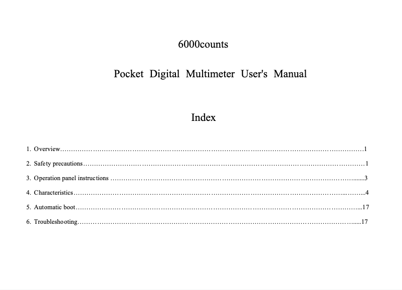 Page n°1 - Manuel utilisateur Noyafa NF-5320A