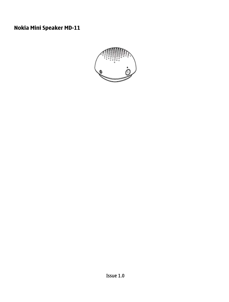 Image de la première page du manuel de l'appareil MD-11