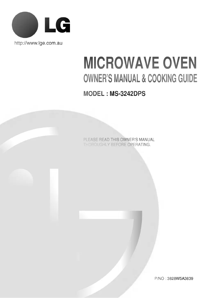 Image de la première page du manuel de l'appareil MS-3242DPS