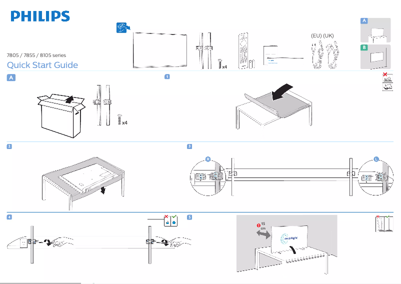 First page image of the manual for 50PUS8105
