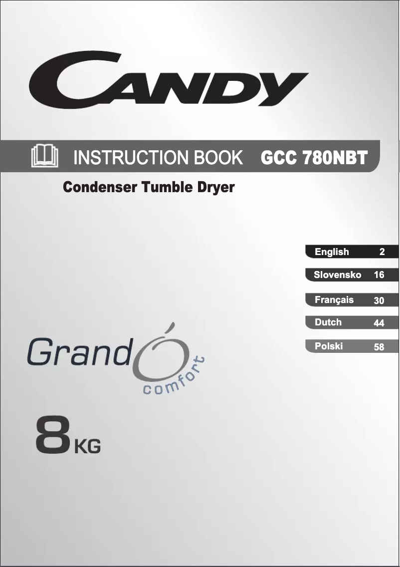 Page 1 de la notice Manuel utilisateur Candy GCC 780NBT