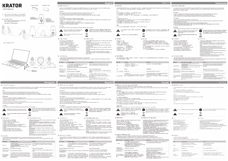 Page 1 de la notice Manuel utilisateur Krator N4-21U26