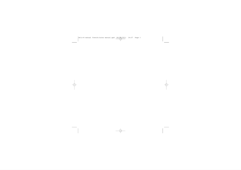 Image de la première page du manuel de l'appareil Brio