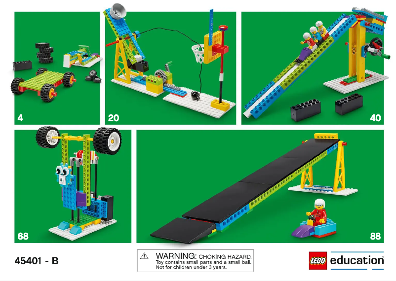 Page 1 de la notice Manuel utilisateur Lego Education 45401