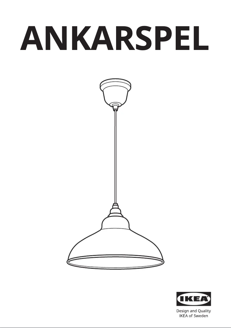 Image de la première page du manuel de l'appareil ANKARSPEL 405.242.71