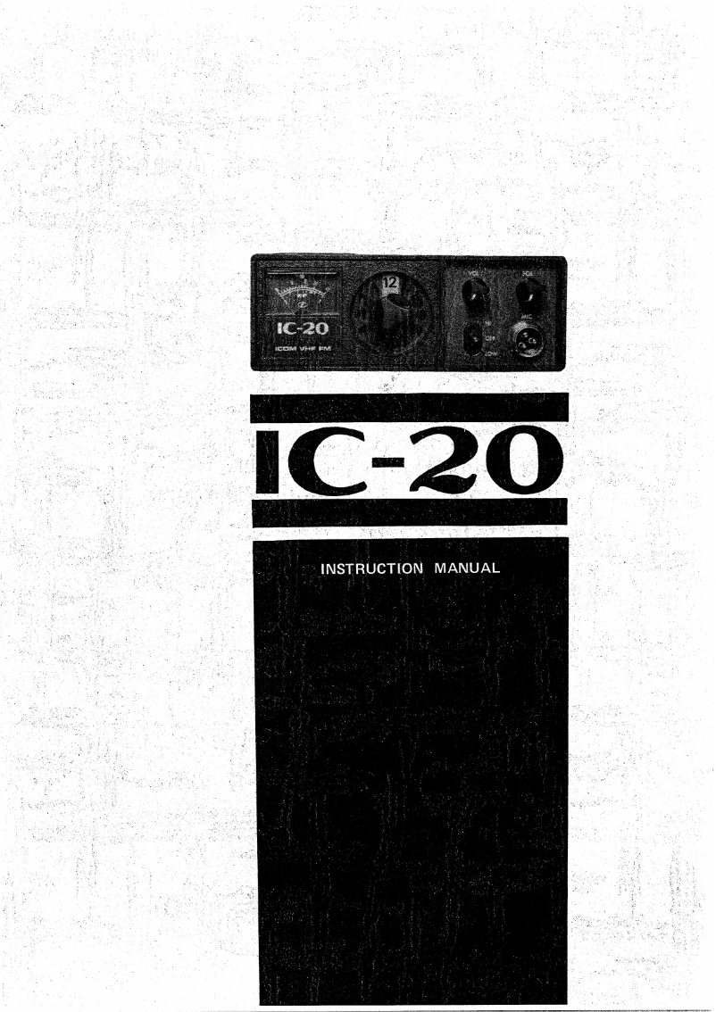 Page n°1 - Manuel utilisateur ICOM IC-20