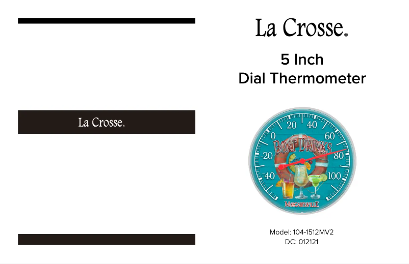 Page n°1 - Manuel utilisateur La Crosse Technology 104-1512MV2