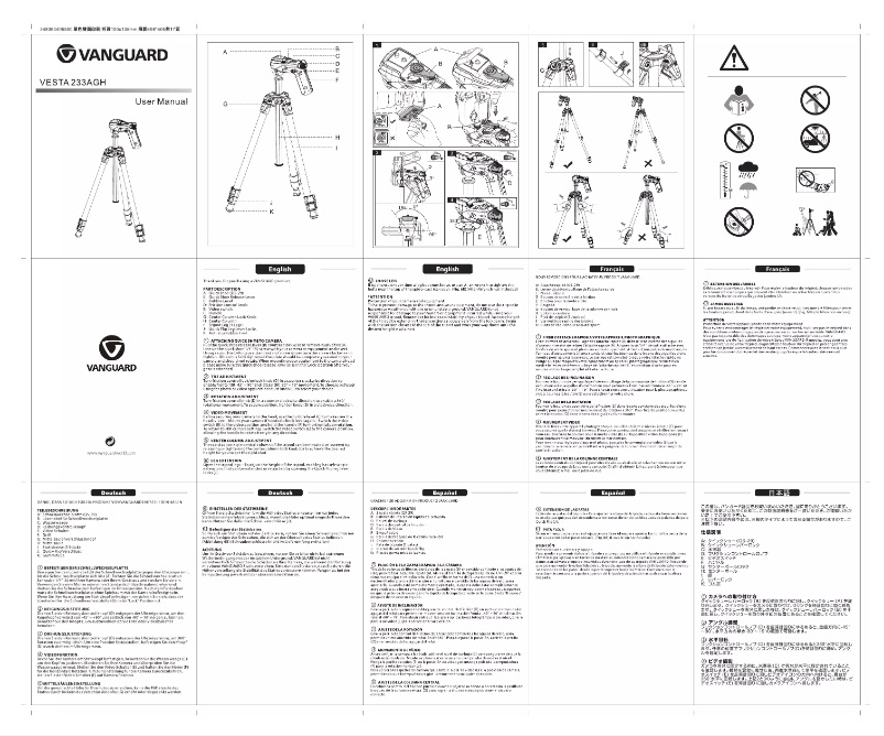 Imagen de la primera página del manual del dispositivo VESTA 233AGH