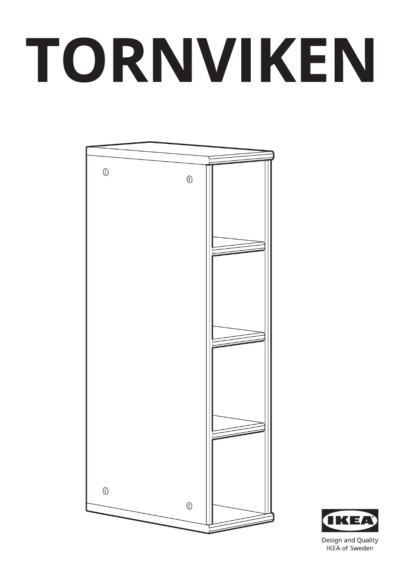 Page 1 de la notice Manuel utilisateur Ikea TORNVIKEN 203.589.70