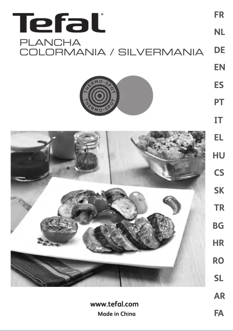 Page 1 de la notice Manuel utilisateur Tefal Plancha Colormania CB670312