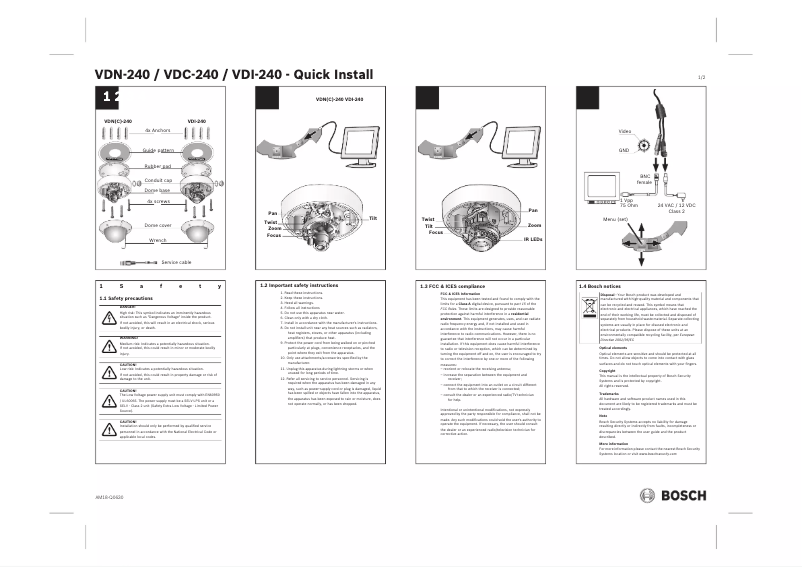 Página 1 del manual Manual de usuario Bosch VDI-240