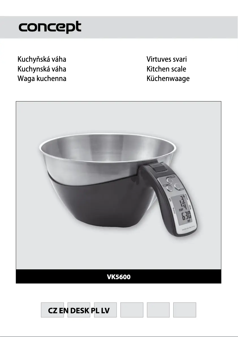 Image de la première page du manuel de l'appareil VK-5600