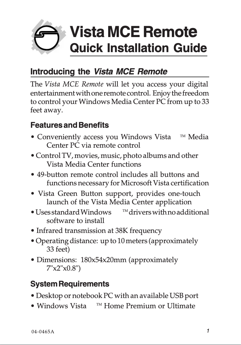 Page 1 de la notice Manuel utilisateur Siig CE-000022-S1