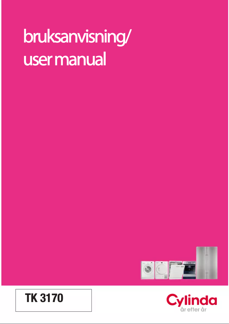 Page 1 de la notice Manuel utilisateur Cylinda TK 3170