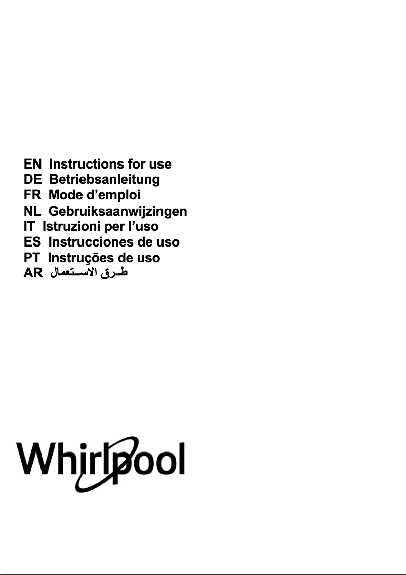 Page 1 de la notice Mode d'emploi Whirlpool WHBS 95 LM X