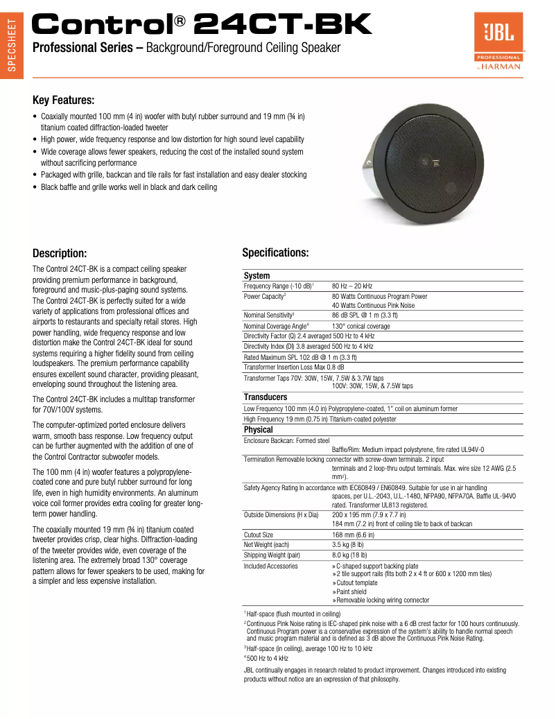 Image de la première page du manuel de l'appareil Control 24CT