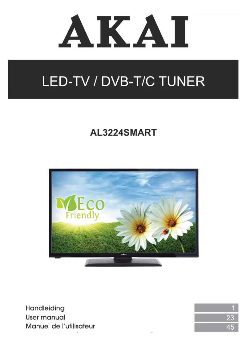 Page 1 de la notice Manuel utilisateur AKAI AL3224SMART