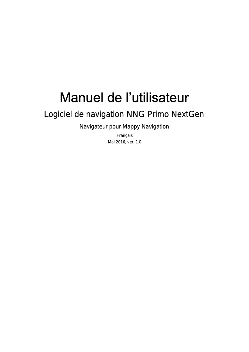 Page n°1 - Manuel utilisateur Mappy Iti S559