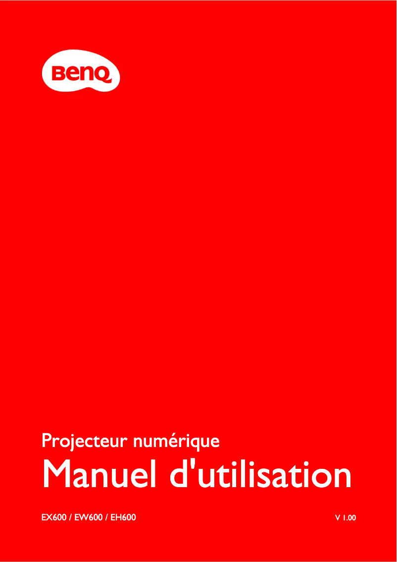 Image de la première page du manuel de l'appareil EH600