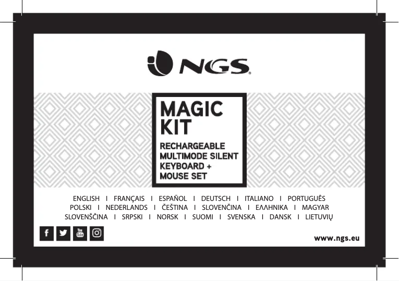 Page n°1 - Manuel utilisateur NGS Magic KIT