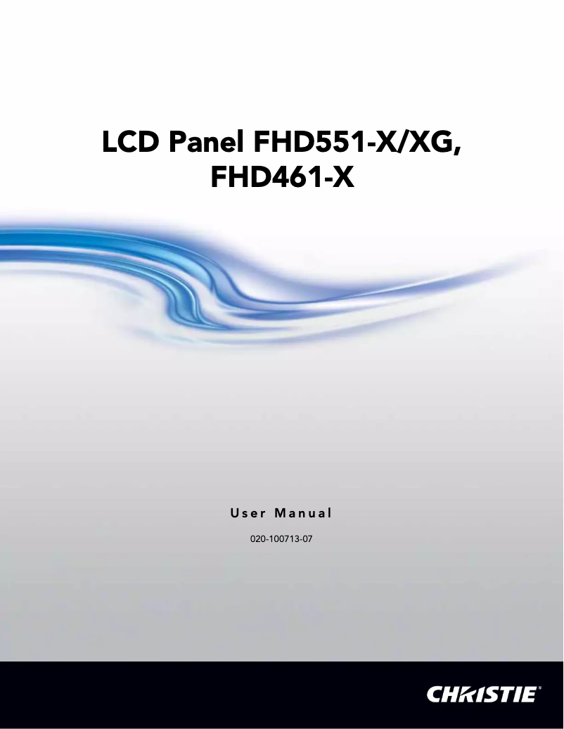 Image de la première page du manuel de l'appareil FHD551-X