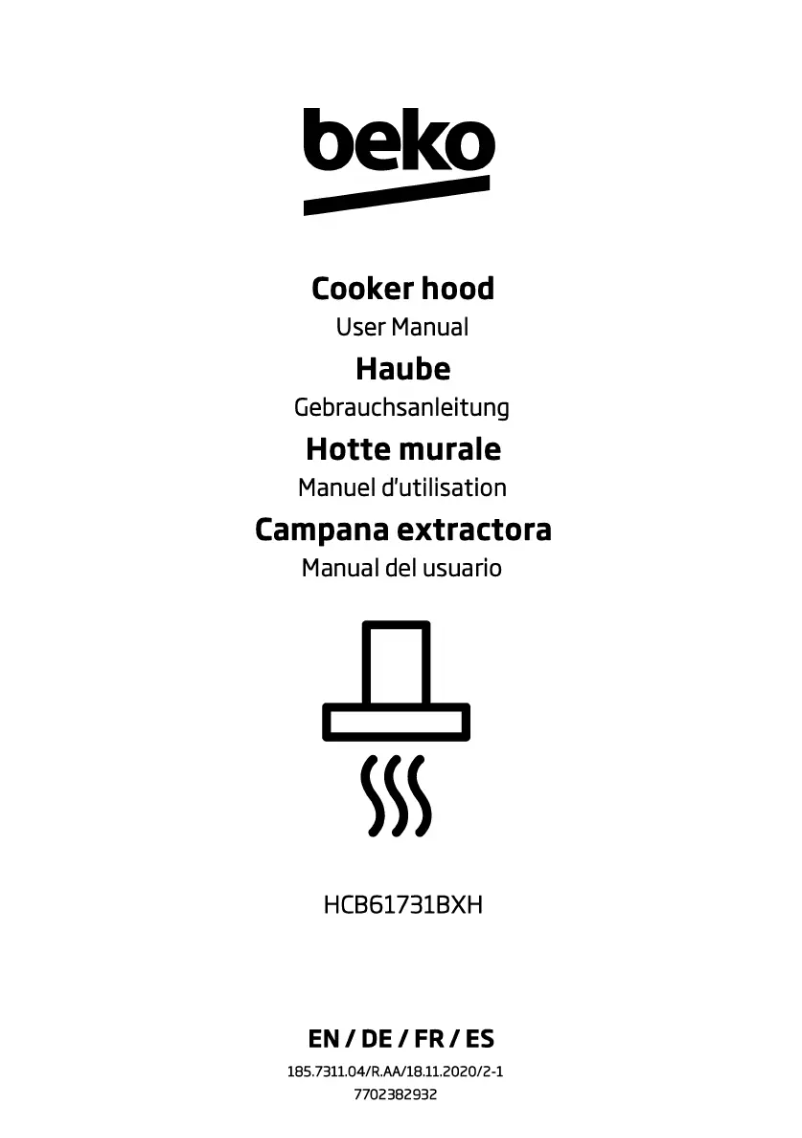 Page 1 de la notice Manuel utilisateur Beko HCB 61731 BXH
