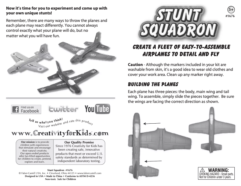 Page n°1 - Manuel utilisateur Faber-Castell Stunt Squadron