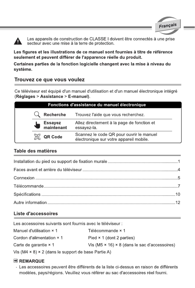 Page 1 de la notice Manuel utilisateur Hisense 65U8NQ