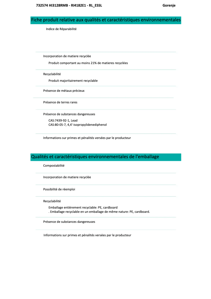 Image de la première page du manuel de l'appareil RI4182E1