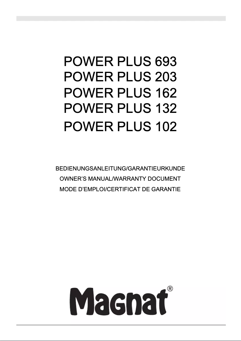 Image de la première page du manuel de l'appareil Power Plus 216