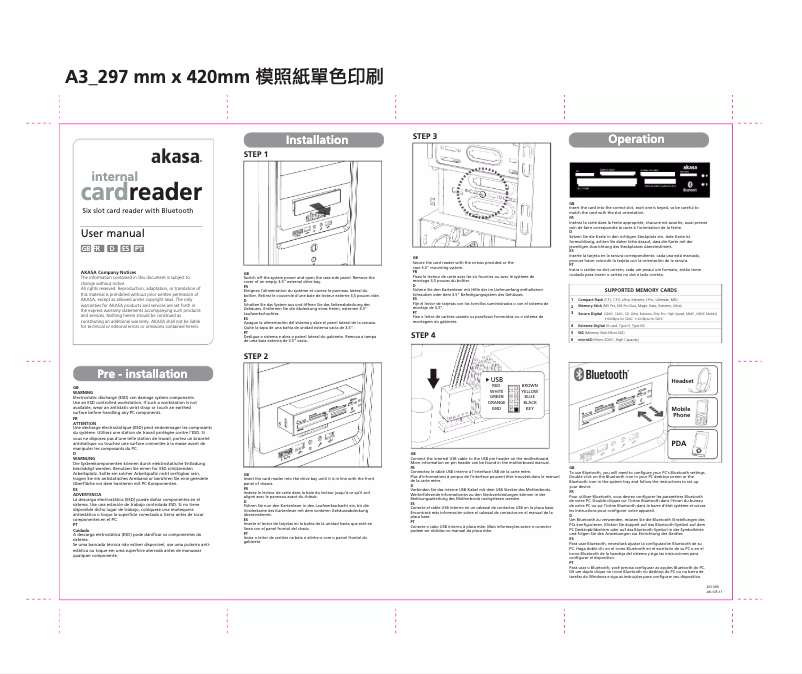 Image de la première page du manuel de l'appareil AK-ICR-11