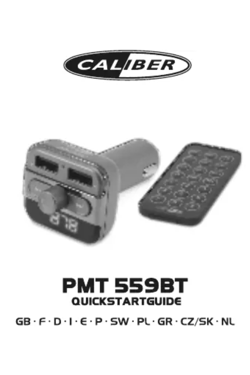 Page n°1 - Manuel utilisateur Caliber PMT 559BT