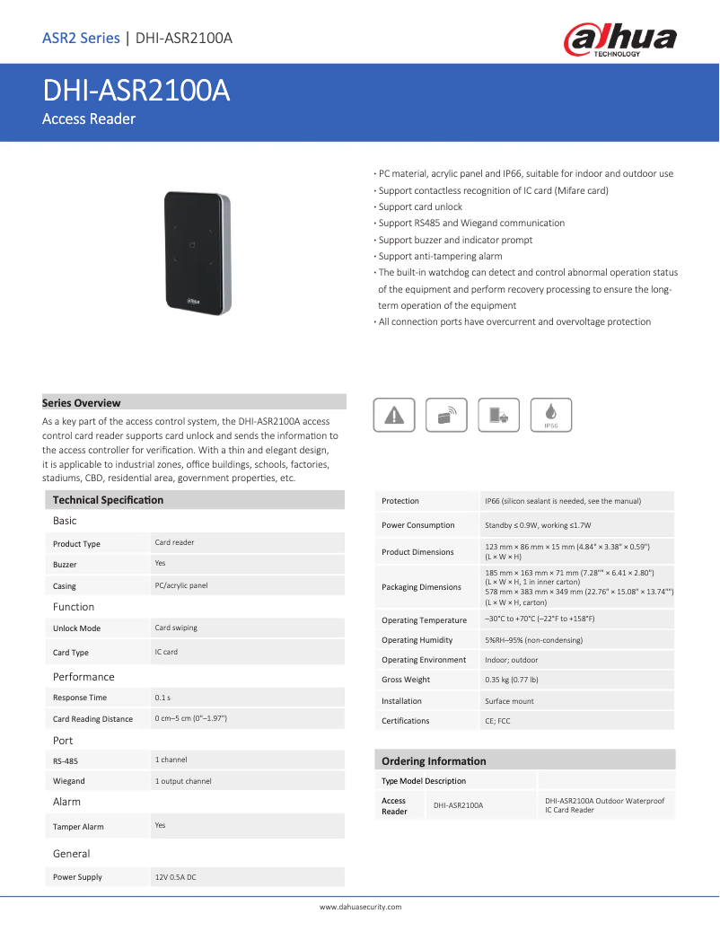 Image de la première page du manuel de l'appareil ASR2100A-D