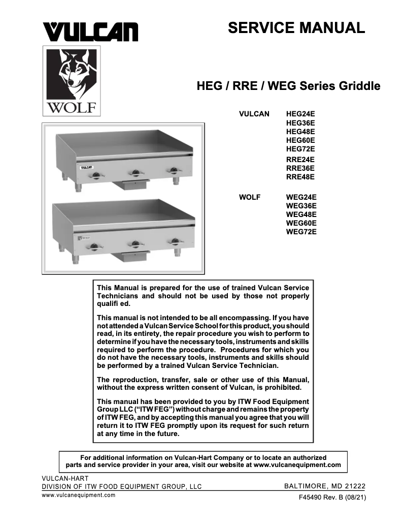 Page n°1 - Manuel utilisateur Wolf WEG24E
