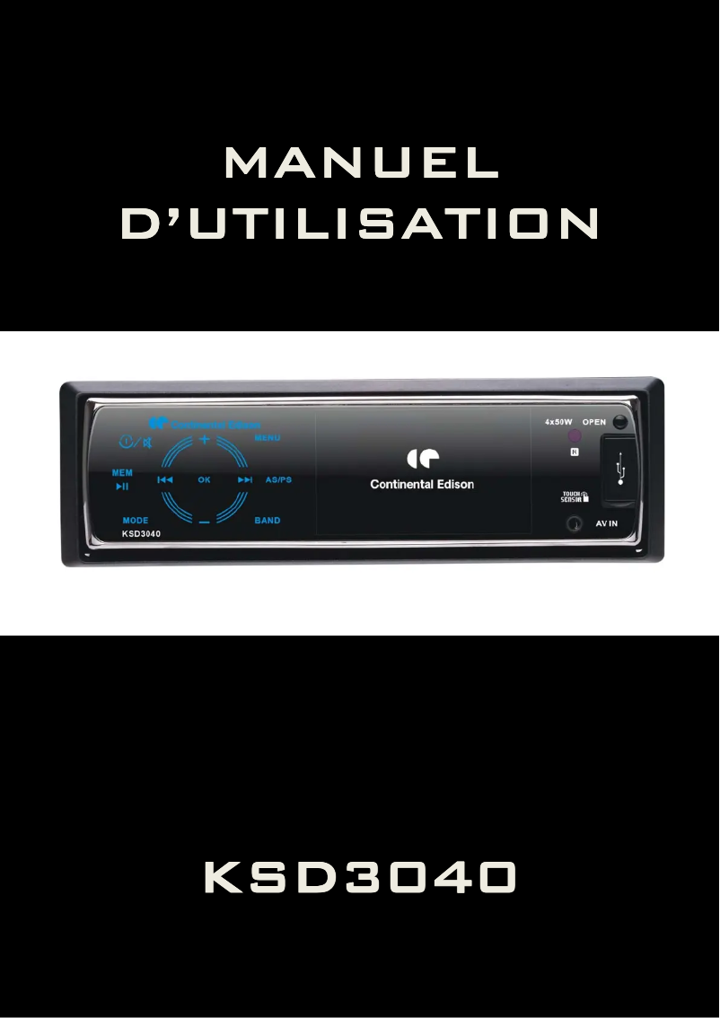 Imagen de la primera página del manual del dispositivo KSD3040