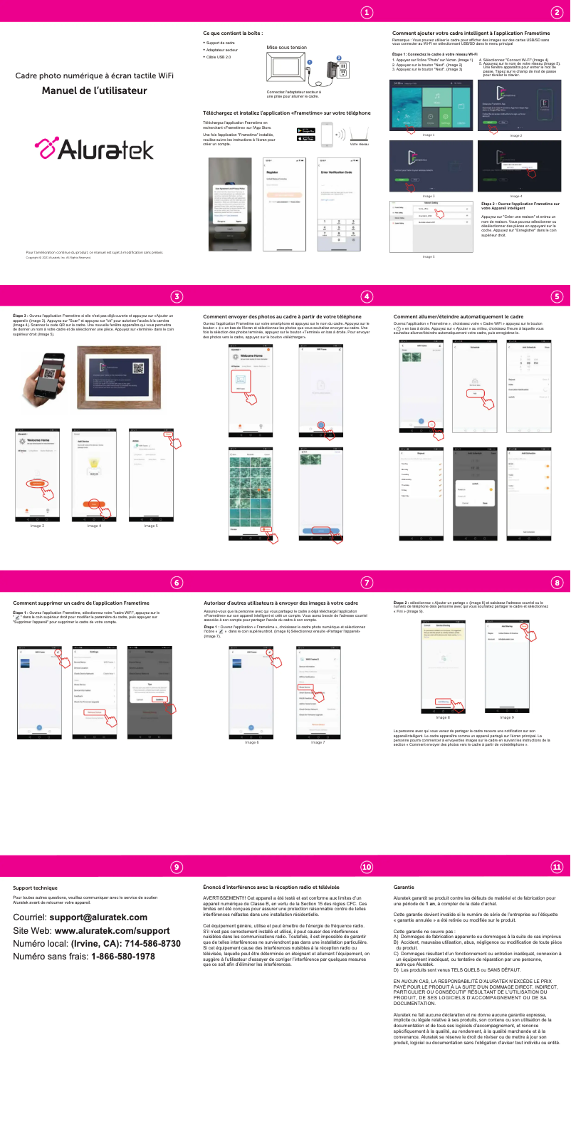Page n°1 - Manuel utilisateur Aluratek AWS13F