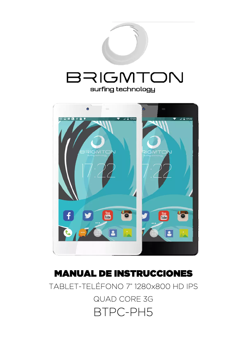 Page 1 de la notice Manuel utilisateur Brigmton BTPC-PH5