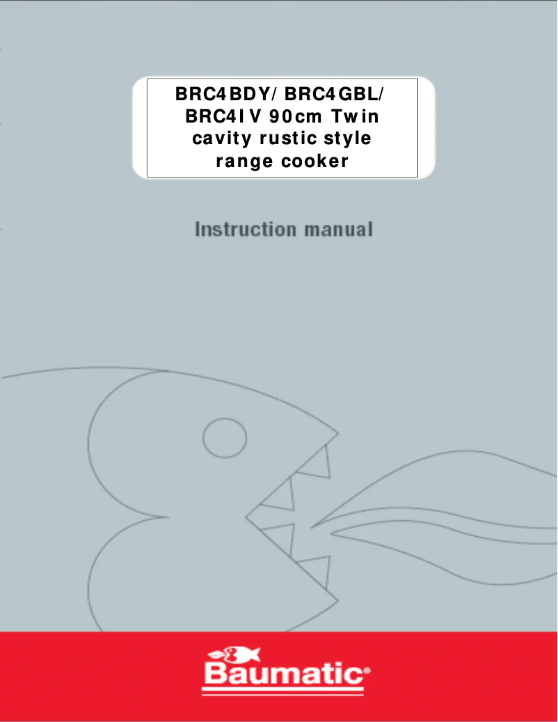 Page 1 de la notice Manuel utilisateur Baumatic BRC4BDY