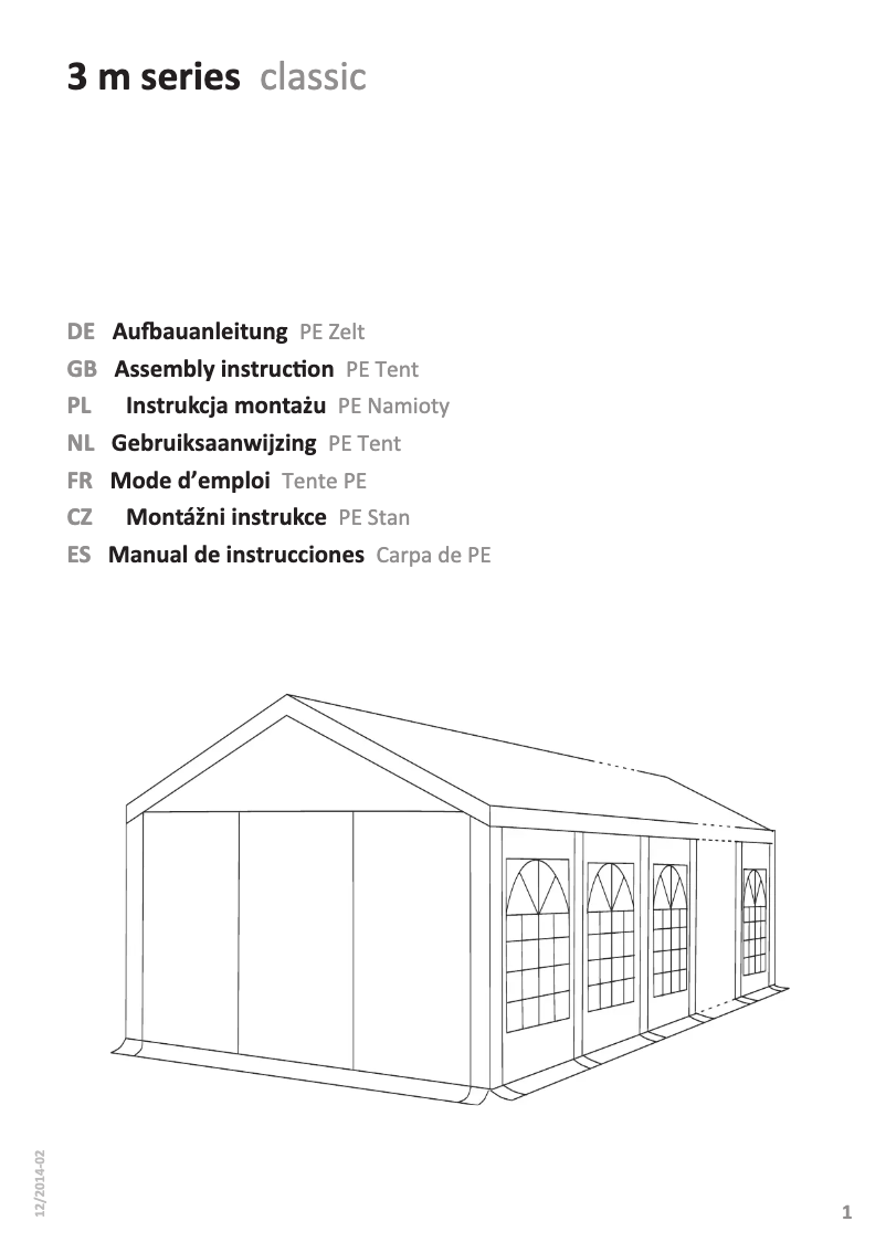 Image de la première page du manuel de l'appareil 3 m series classic