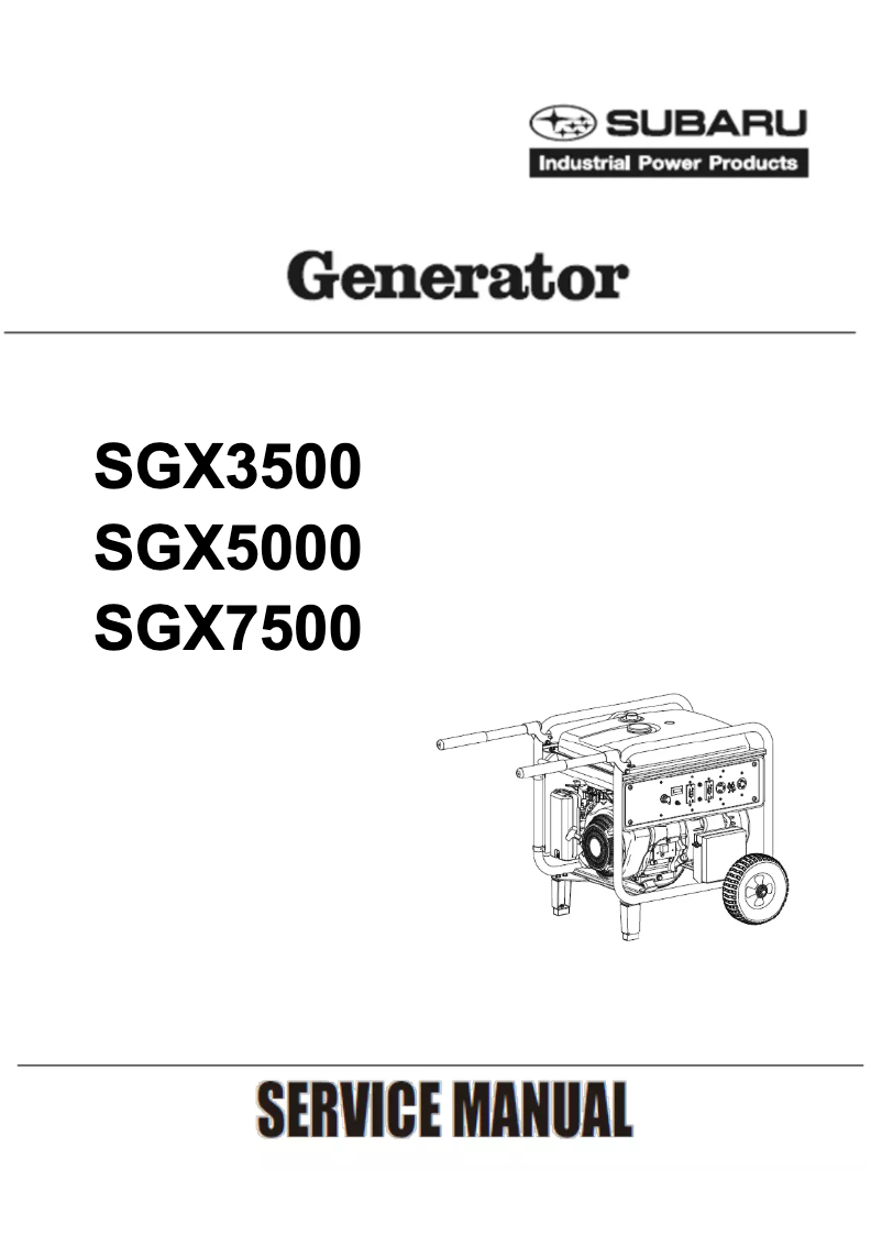 Image de la première page du manuel de l'appareil SGX5000