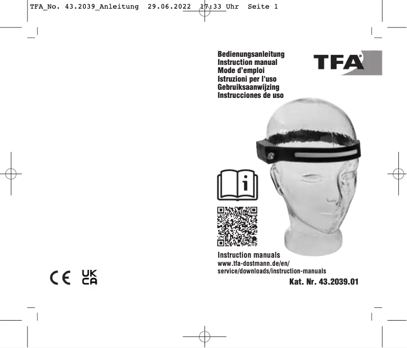 Page 1 de la notice Manuel utilisateur TFA LUMATIC FREE 43.2039.01