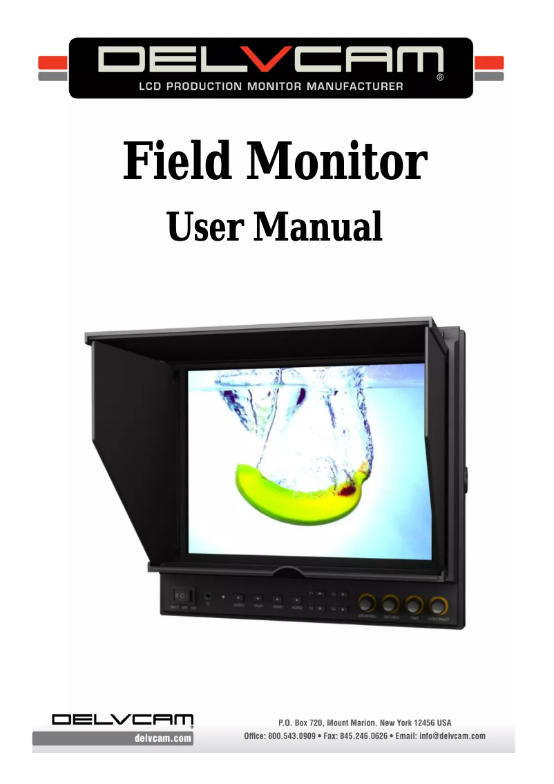 Page 1 de la notice Manuel utilisateur Delvcam DELV-SDI-10