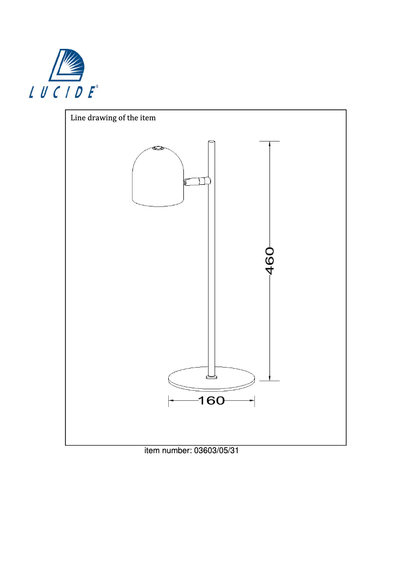 Page n°1 - Manuel utilisateur Lucide Skanska 03603/05/31