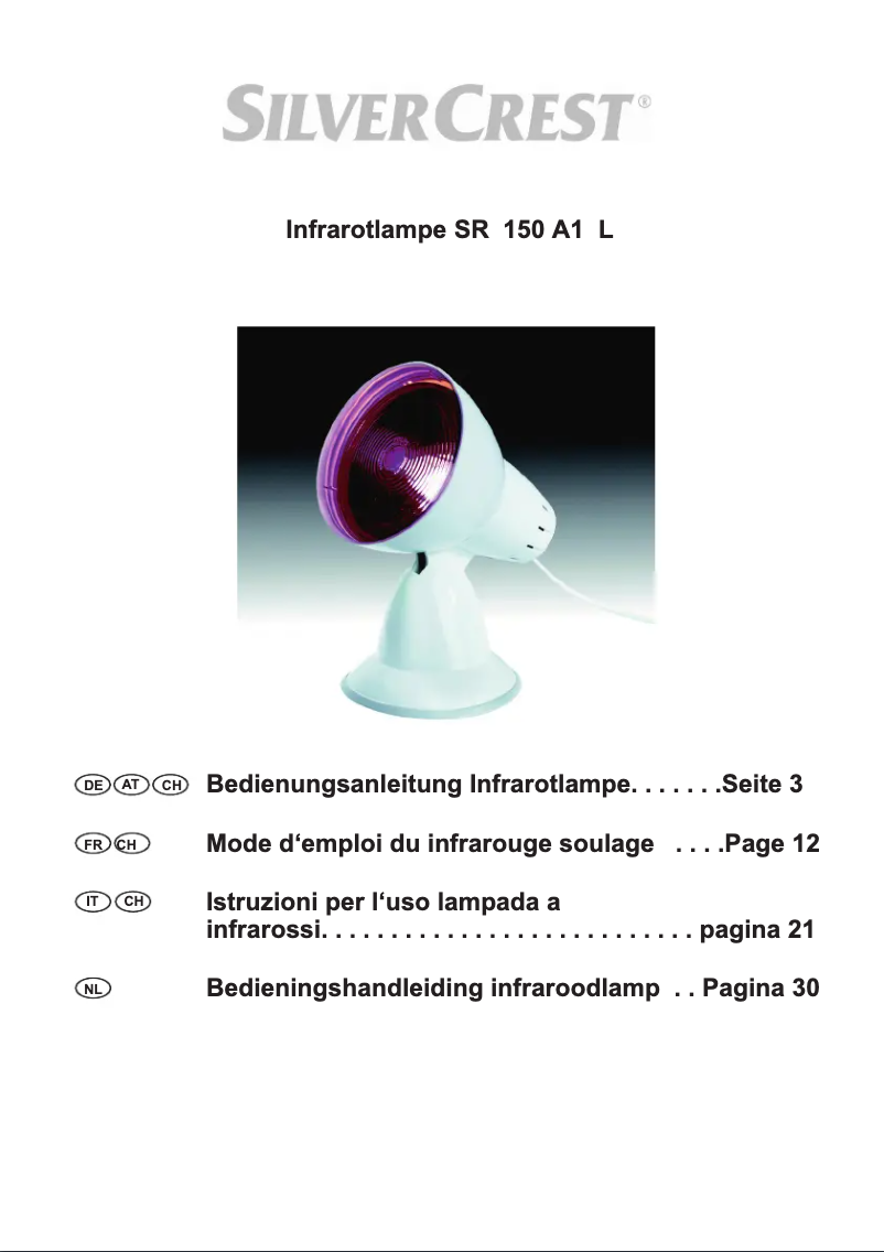 Page n°1 - Manuel utilisateur SilverCrest SRL 150 A1