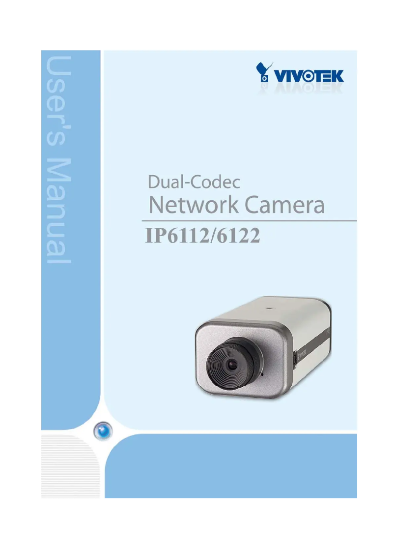 Page n°1 - Manuel utilisateur Vivotek IP6112